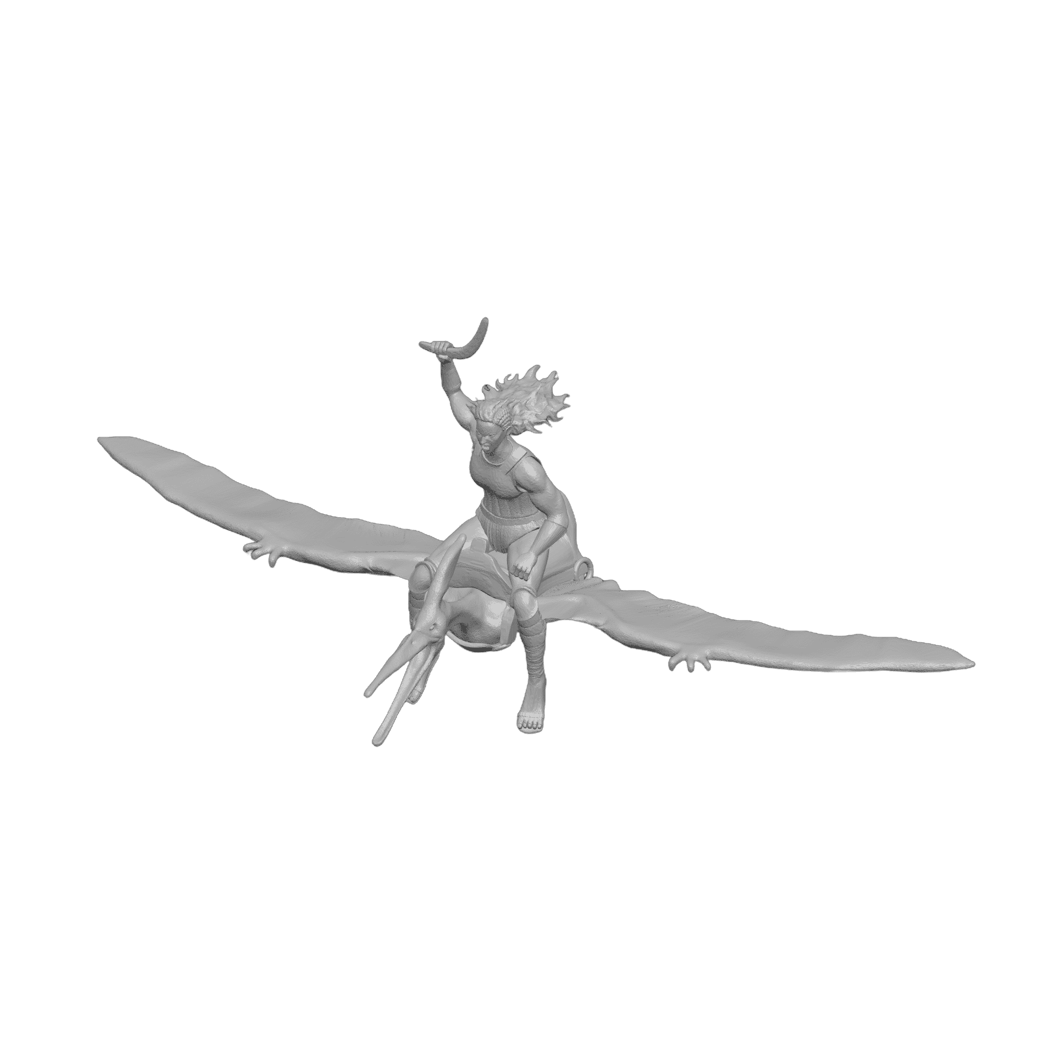 Amazon Riding a Ptreranodon